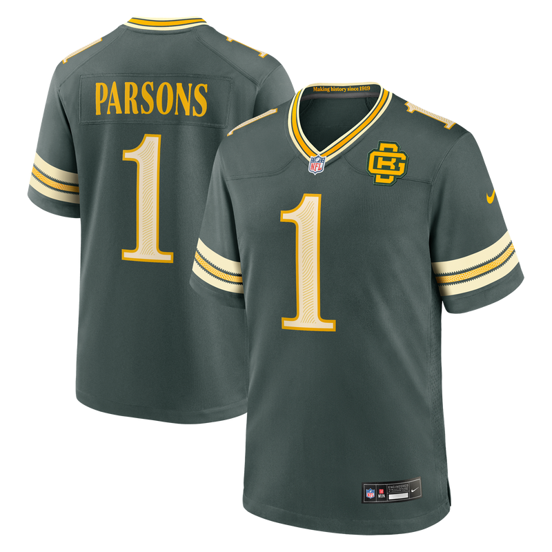 Green Bay Packers Micah Parsons Nike Green 2026 Rivalries Collection Game Jersey
