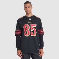 San Francisco 49ers George Kittle Nike Black Rivalries Collection Game Jersey