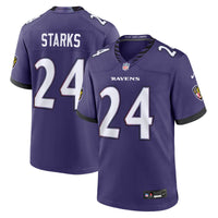 Baltimore Ravens Malaki Starks Purple jersey – view 1