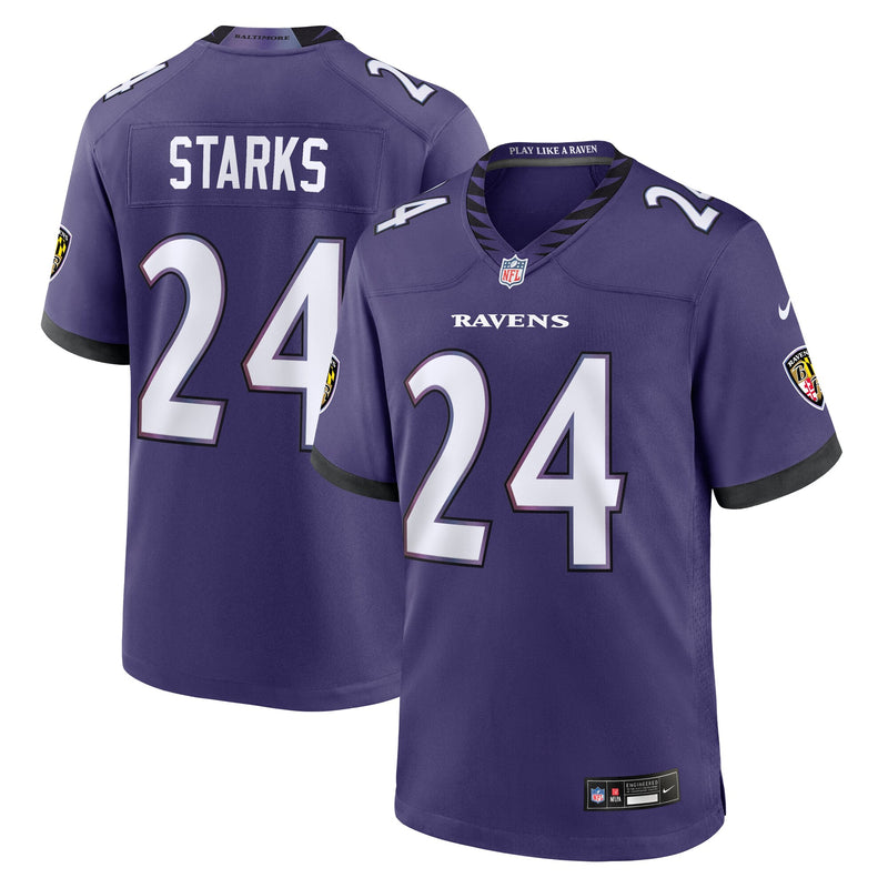 Baltimore Ravens Malaki Starks Purple jersey – view 1