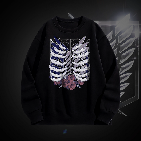 Emblem Ribcage - Attack on Titan Oversized Sweatshirt