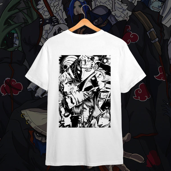Akatsuki Cloud Emblem White - Naruto Oversized Tee