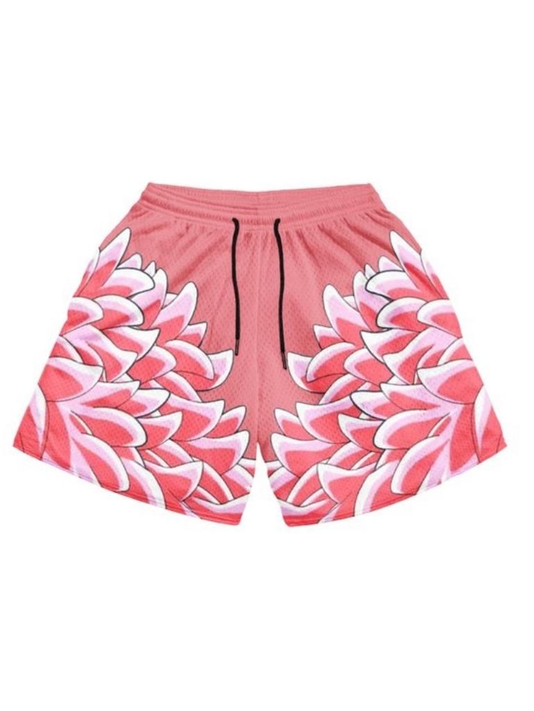 Pink shorts with Donquixote Doflamingo One Piece Flamingo graphic – photo 1