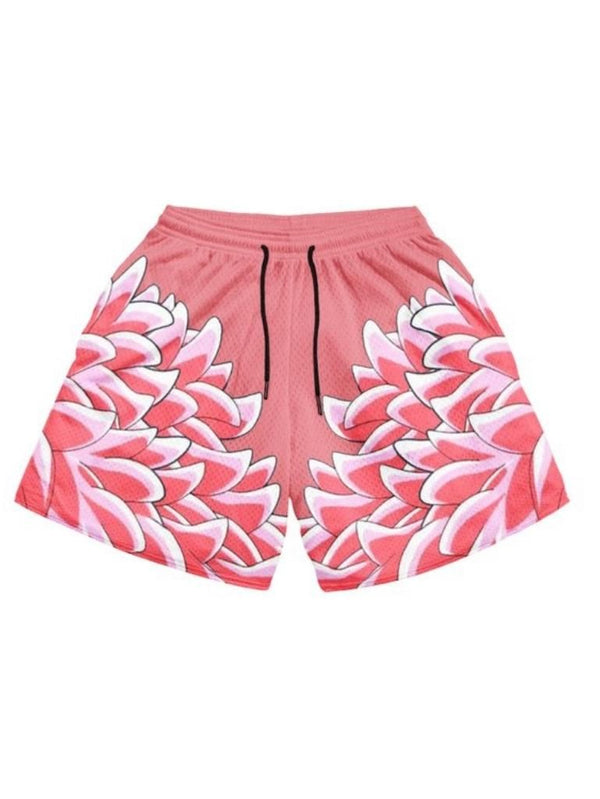 Pink shorts with Donquixote Doflamingo One Piece Flamingo graphic – photo 1