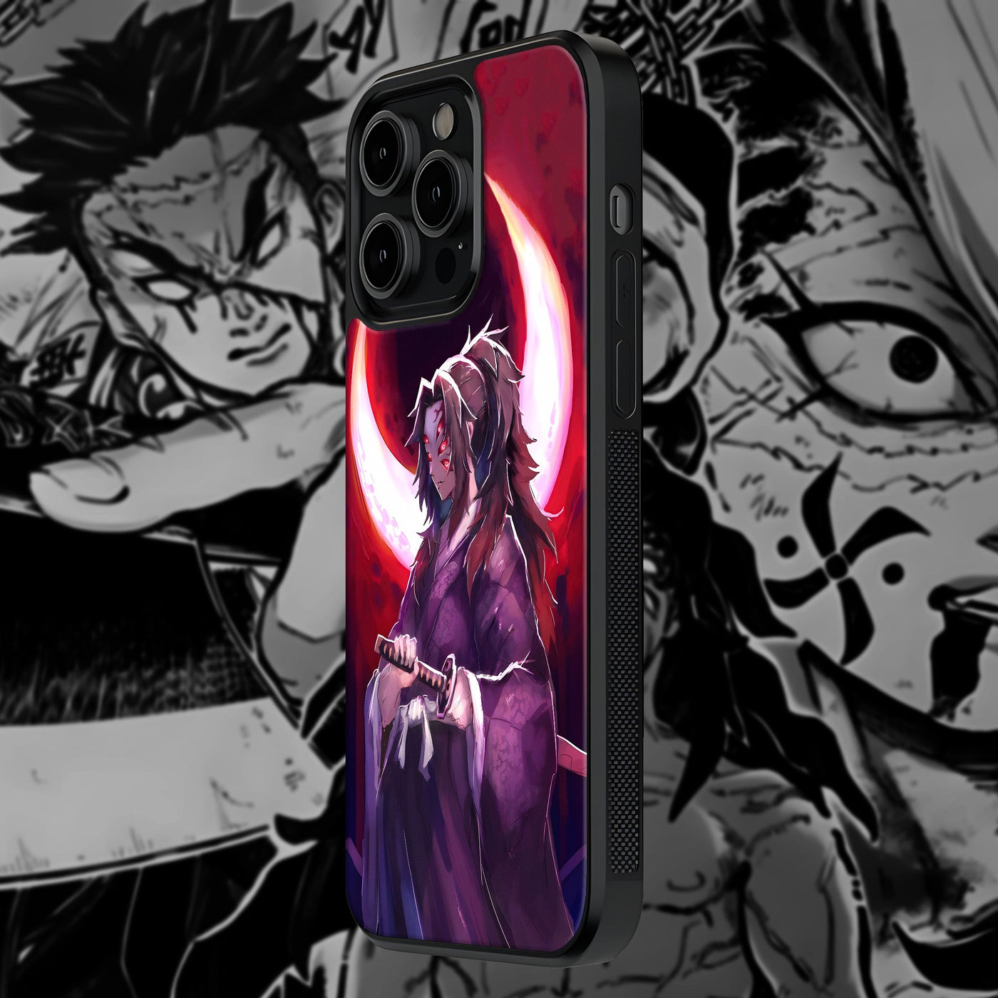 Kokushibo Blood Moon Breathing Mobile Glass Case