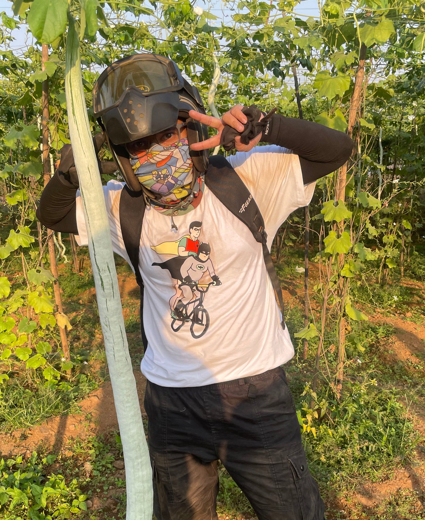 Batman Robin Biker Oversized Tee