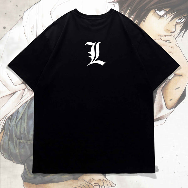 L Portrait - Death Note Oversized Tee