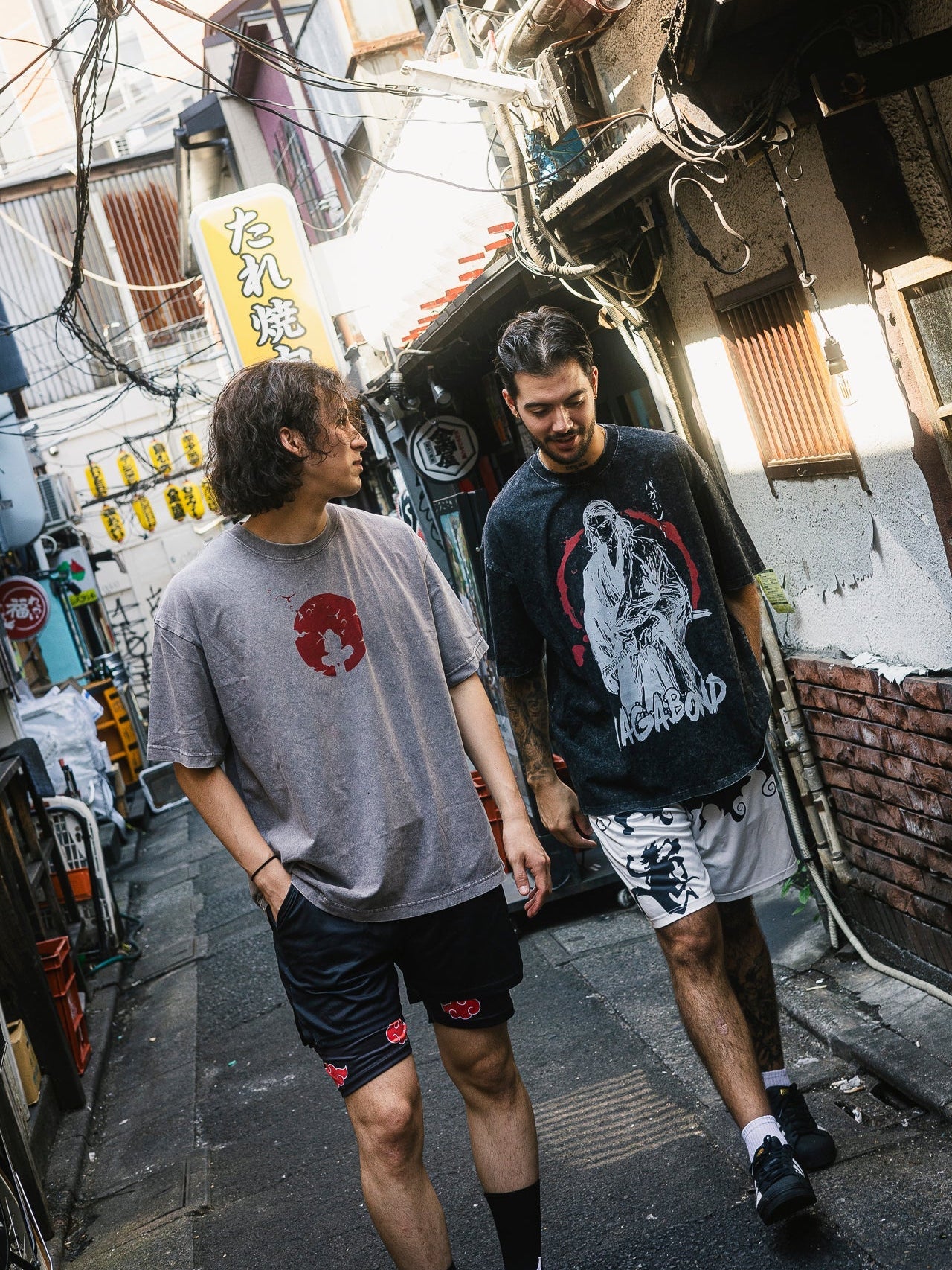 Black shorts with Monkey D. Luffy One Piece Sun God Shorts (v1) graphic – photo 5