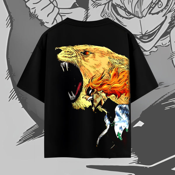 Mereoleona Vermillion Lion's Wrath - Black Clover Oversized Tee