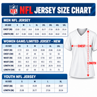 NFL Jersey Size Chart