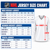 NHL Jersey Size Chart