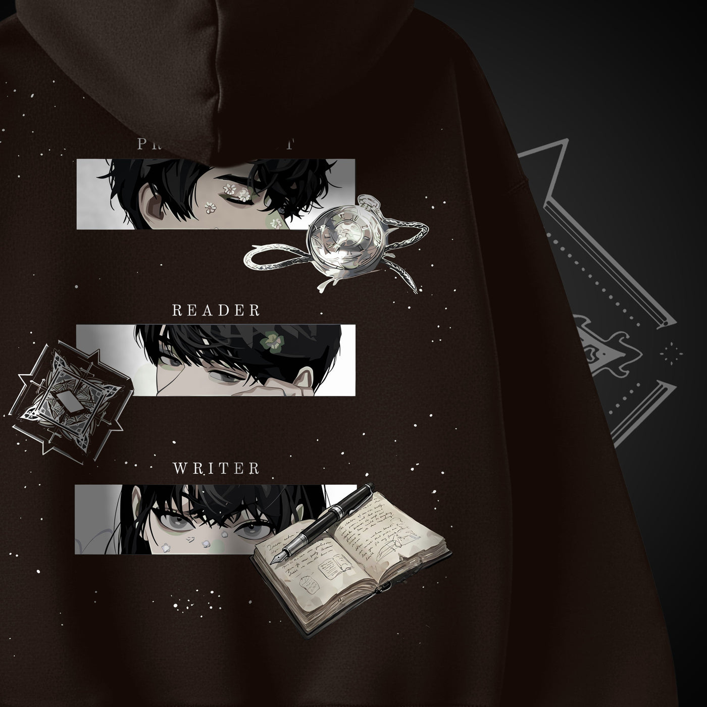 Reader. Writer. Protagonist. Hoodie