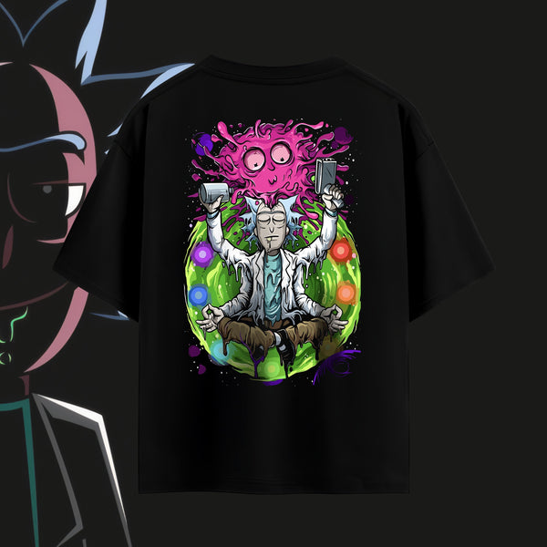 Rick Meditation - Rick and Morty Oversized Tee