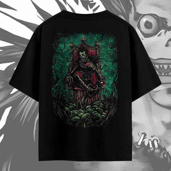 Ryuk Watching Light Silhouette - Death Note Oversized Tee