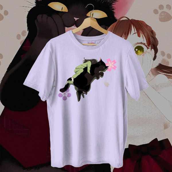 Yukichi & Saku Snoozing Lavender Wash - The Masterful Cat Is Depressed Again Today Oversized Tee