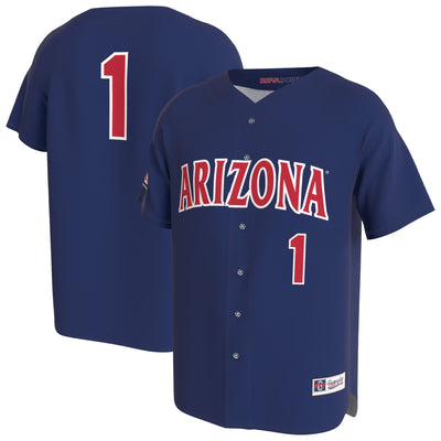 Arizona Wildcats GameDay Greats Lightweight Collegiate Baseball Fashion Jersey - Navy