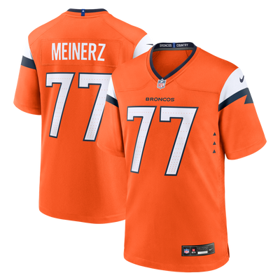 Denver Broncos Quinn Meinerz Nike Orange Team Game Jersey