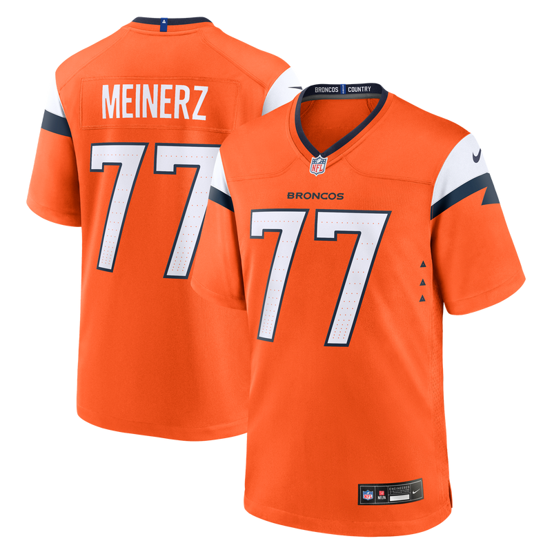 Denver Broncos Quinn Meinerz Nike Orange Team Game Jersey