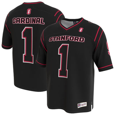 Stanford Cardinal GameDay Greats Lightweight Collegiate Football Fashion Jersey - Black
