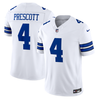 Dallas Cowboys Dak Prescott Nike White Vapor F.U.S.E. Printed Limited Jersey