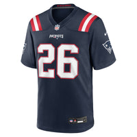 New England Patriots Hassan Haskins Navy jersey – view 4