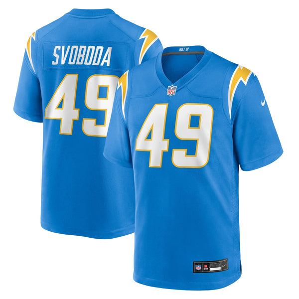 Los Angeles Chargers Evan Svoboda Nike Powder Blue Team Game Jersey
