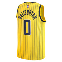 Indiana Pacers Jordan Brand Replica Statement Edition Swingman Jersey - Gold - Tyrese Haliburton -