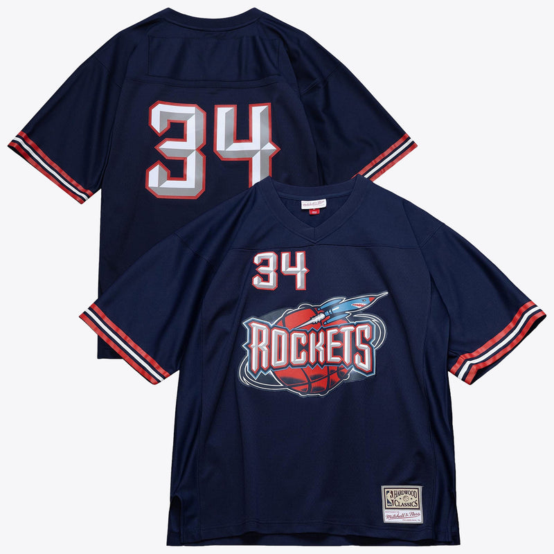 Houston Rockets Mitchell & Ness Hakeem Olajuwon Audible Fashion Jersey - Blue