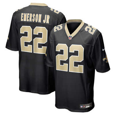 New Orleans Saints Martin Emerson Jr. Nike Black Team Game Jersey