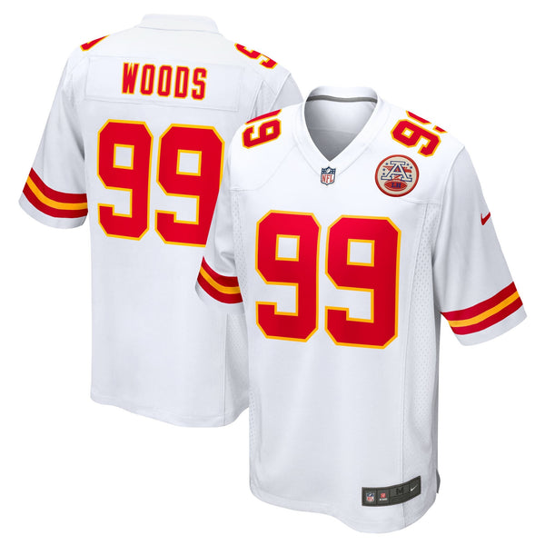 Kansas City Chiefs Peter Woods Nike White Game Jersey