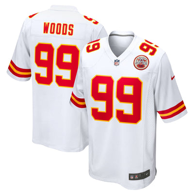 Kansas City Chiefs Peter Woods Nike White Game Jersey