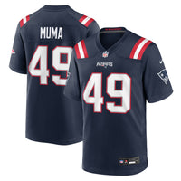 New England Patriots Chad Muma Nike Navy Team Game Jersey