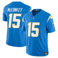 Los Angeles Chargers Ladd McConkey Nike Powder Blue Team Vapor F.U.S.E. Printed Limited Jersey