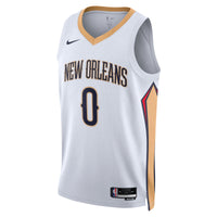 New Orleans Pelicans Nike Association Edition Swingman Jersey - White - Jeremiah Fears -