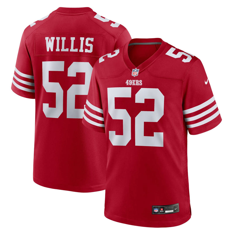 San Francisco 49ers Patrick Willis Scarlet jersey – view 1