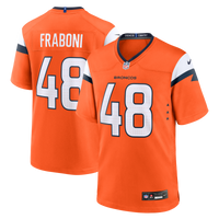 Denver Broncos Mitchell Fraboni Nike Orange Team Game Jersey
