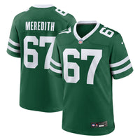 New York Jets Jordan Meredith Nike Legacy Green Team Game Jersey