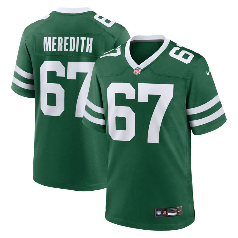 New York Jets Jordan Meredith Nike Legacy Green Team Game Jersey