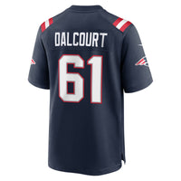 New England Patriots Darrian Dalcourt Nike Navy Team Game Jersey