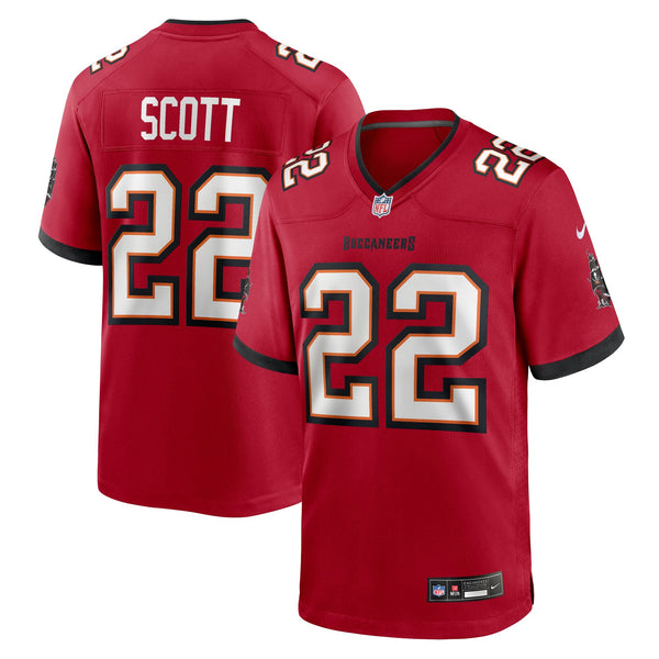Tampa Bay Buccaneers Keionte Scott Nike Red Team Game Jersey