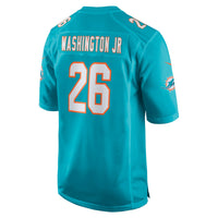 Miami Dolphins Carlos Washington Jr. Aqua jersey – view 5