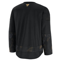 Vancouver Canucks Fanatics Black 2024 Military Appreciation Practice Jersey