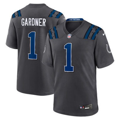 Indianapolis Colts Ahmad Sauce Gardner Nike Anthracite 2026 Rivalries Collection Game Jersey