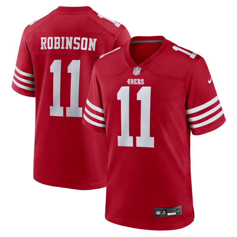 San Francisco 49ers Demarcus Robinson Nike Scarlet Team Game Jersey