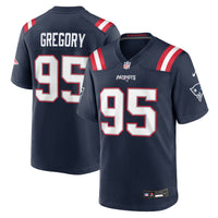New England Patriots Eric Gregory Nike Navy Team Game Jersey