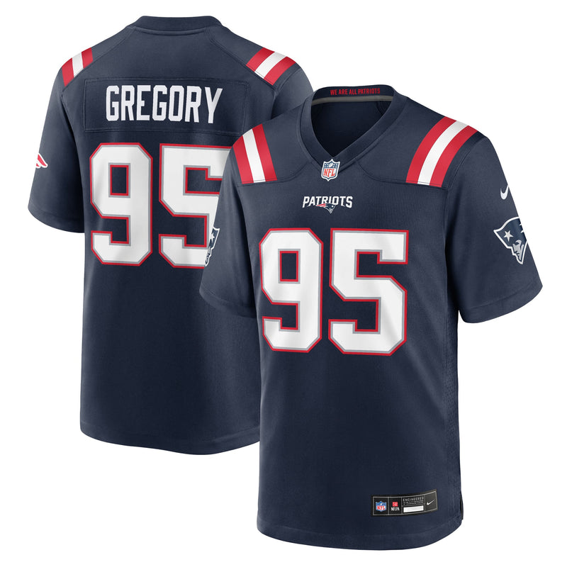 New England Patriots Eric Gregory Nike Navy Team Game Jersey