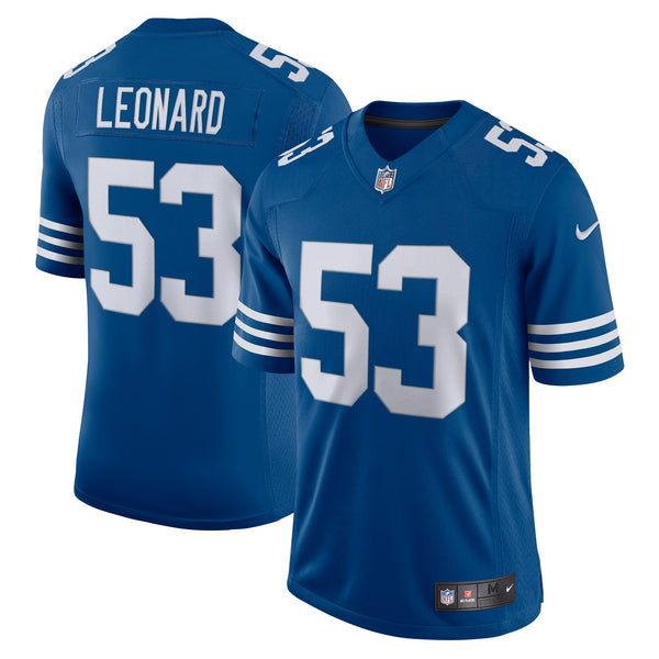 Indianapolis Colts Darius Leonard Nike Royal Alternate Vapor Limited Jersey