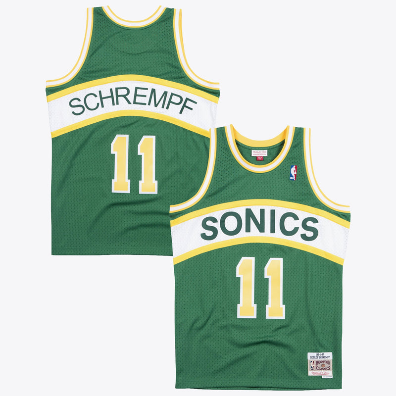 Seattle Supersonics Mitchell & Ness 94-95 Swingman Authentic Jersey Detlef Schrempf - Dark Green
