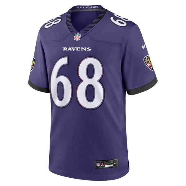 Baltimore Ravens AJ Arcuri Nike Purple Team Game Jersey