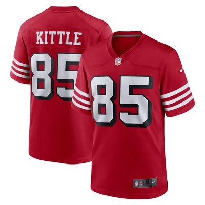 San Francisco 49ers George Kittle Nike Red Alternate Game Jersey